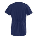 Medline ComfortEase Ladies Shirttail Scrub Tops - Snap-Front Shirttail Scrub Top, Midnight, Size 5XL - 8834JNT5XL