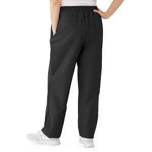 Medline ComfortEase Women's Elastic Waist Scrub Pants with 2 Pockets - ComfortEase Women's Elastic Waist 2-Pocket Scrub Pants, Size 3XL Regular Inseam, Black - 8850DKWXXXL
