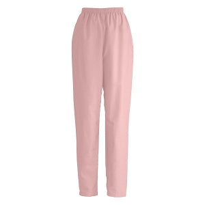 Medline ComfortEase Women's Elastic Waist Scrub Pants with 2 Pockets - DBD-PANT, SCRUB, LADIES, ELASTIC, 2PKT, PINK, - 8850JPKXXL