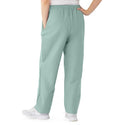 Medline ComfortEase Women's Elastic Waist Scrub Pants with 2 Pockets - ComfortEase Women's Elastic Waist 2-Pocket Scrub Pants, Size 3XL Regular Inseam, Seaspray - 8850JSSXXXL