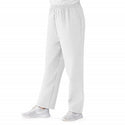 Medline ComfortEase Women's Elastic Waist Scrub Pants with 2 Pockets - ComfortEase Women's Elastic Waist 2-Pocket Scrub Pants, Size 2XL Petite Inseam, White - 8852XTQXXL