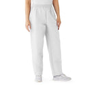 Medline ComfortEase Women's Elastic Waist Scrub Pants with 2 Pockets - ComfortEase Women's Elastic Waist 2-Pocket Scrub Pants, Size 2XL Petite Inseam, White - 8852XTQXXL