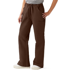 Medline ComfortEase Women's Modern Fit Cargo Scrub Pants with 4 Pockets - ComfortEase Women's Modern Fit Cargo Scrub Pants with 4 Pockets, Size 2XL Tall Inseam, Brown - 8865JBRXXLT