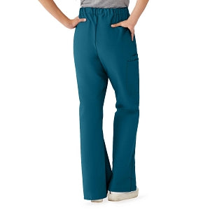 Medline ComfortEase Women's Modern Fit Cargo Scrub Pants with 4 Pockets - ComfortEase Women's Modern Fit Cargo Scrub Pants with 4 Pockets, Size XS Tall Inseam, Caribbean Blue - 8865JCBXST