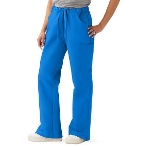 Medline ComfortEase Women's Modern Fit Cargo Scrub Pants with 4 Pockets - ComfortEase Women's Modern Fit Cargo Scrub Pants with 4 Pockets, Size L Petite Inseam, Royal Blue - 8865JRLLP