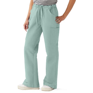 Medline ComfortEase Women's Modern Fit Cargo Scrub Pants with 4 Pockets - ComfortEase Women's Modern Fit Cargo Scrub Pants with 4 Pockets, Size XL Petite Inseam, Seaspray - 8865JSSXLP