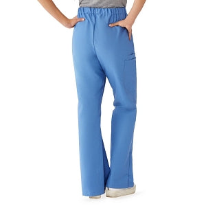 Medline ComfortEase Women's Modern Fit Cargo Scrub Pants with 4 Pockets - ComfortEase Women's Modern Fit Cargo Scrub Pants with 4 Pockets, Size XS Tall Inseam, Ceil Blue - 8865JTHXST