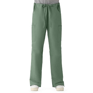 Medline ComfortEase Women's Modern Fit Cargo Scrub Pants with 4 Pockets - ComfortEase Women's Modern Fit Cargo Scrub Pants with 4 Pockets, Size L Regular Inseam, Olive - 8865OLVL