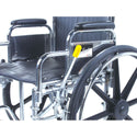AliMed Wheelchair Brake Lever Extenders Standard Brake Tip Replacements, Hi Vis Yellow, Round Style, 12/pk - 82245