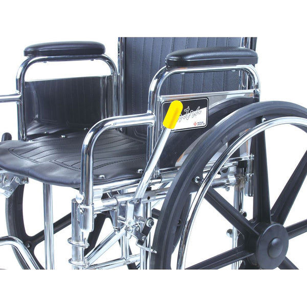 AliMed Wheelchair Brake Lever Extenders Brake Extender Tip Replacements, Hi Vis Yellow, Slotted Style, 12/pk - 82246