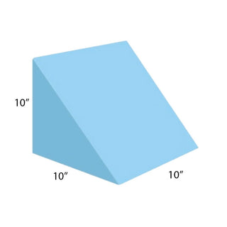 AliMed Vinyl-Covered 45 Degree Medium Wedge Positioner 45 Degree Vinyl-Covered Med, Wedge Positioner, Blue Vinyl - 920405