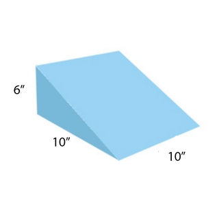 AliMed Vinyl-Covered 27 Degree Medium Wedge Positioner 27 Degree Vinyl-Covered Med. Wedge Positioner, Black Vinyl, 10"W x 10"L x 6"H - 931716