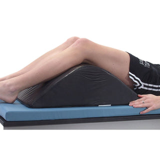 AliMed Deluxe Knee Bolster/Lumbar Positioner Deluxe Knee Bolster, Black Vinyl - 9-235