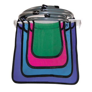 AliMed Spring Ring Apron Set Medium Apron, 12"W x 12"L, Berry - 9-451