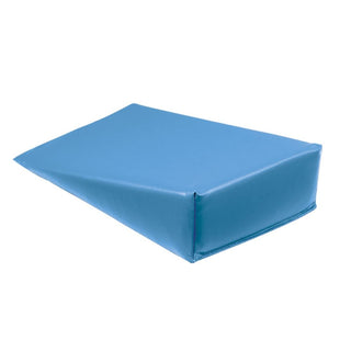 AliMed Vinyl-Covered 15 Degree Wedge Positioner, 7"L 15 Degree Vinyl-Covered Wedge Positioner, Blue Vinyl, 11"W x 7"L x 3"H - 9-673