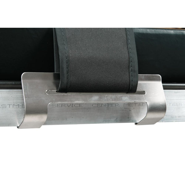 AliMed Grabber Bracket Strap Set Grabber Bracket Set w/Black Cotton Duck Strap, 5"W x 75"L - 9-935