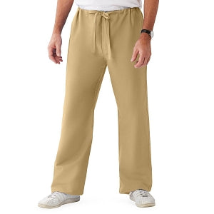 Medline ComfortEase Unisex Reversible Scrub Pants with Drawstring - ComfortEase Unisex Reversible Drawstring Cargo Scrub Pants with Medline Color-Coding, Size S Regular Inseam, Khaki - 900JKKS-CM
