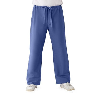 Medline ComfortEase Unisex Reversible Scrub Pants with Drawstring - ComfortEase Unisex Reversible Drawstring Cargo Scrub Pants with Medline Color-Coding, Size XS Regular Inseam, Mariner Blue - 900JMBXS-CM
