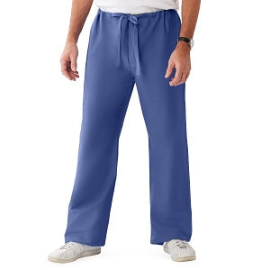 Medline ComfortEase Unisex Reversible Scrub Pants with Drawstring - ComfortEase Unisex Reversible Drawstring Cargo Scrub Pants with Medline Color-Coding, Size 2XL Regular Inseam, Mariner Blue - 900JMBXXL-CM