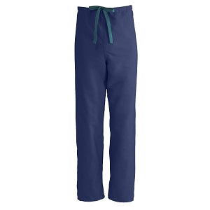 Medline ComfortEase Unisex Reversible Scrub Pants with Drawstring - ComfortEase Unisex Reversible Drawstring Cargo Scrub Pants with Medline Color-Coding, Size 4XL Regular Inseam, Midnight Blue - 900JNT4XL-CM