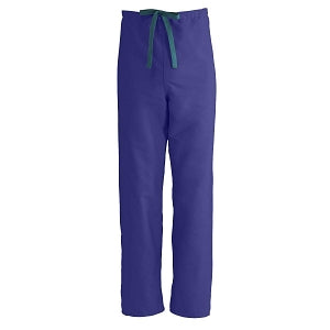 Medline ComfortEase Unisex Reversible Scrub Pants with Drawstring - ComfortEase Unisex Reversible Drawstring Cargo Scrub Pants with Medline Color-Coding, Size 6XL Regular Inseam, Rich Purple - 900JPP6XL-CM