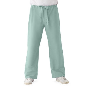 Medline ComfortEase Unisex Reversible Scrub Pants with Drawstring - ComfortEase Unisex Reversible Drawstring Cargo Scrub Pants with Medline Color-Coding, Size 2XL Regular Inseam, Seaspray - 900JSSXXL-CM