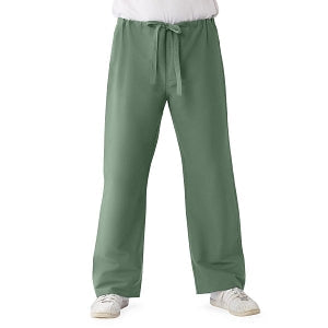 Medline ComfortEase Unisex Reversible Scrub Pants with Drawstring - ComfortEase Unisex Reversible Drawstring Cargo Scrub Pants with Medline Color-Coding, Size XL Regular Inseam, Olive - 900OLVXL-CM