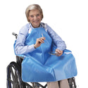 SkiL-Care Smoker's Aprons Geri-Chair Smoker's Apron, Blue - 906016