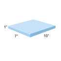 AliMed Vinyl-Covered Rectangle Polyfoam Positioner, 1" thick 1" Thick Rectangle Positioner, Blue Vinyl  - 91-351