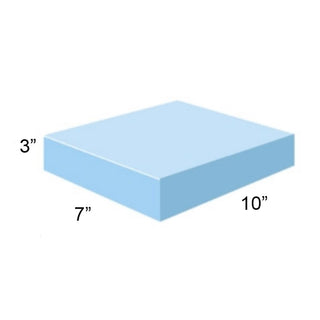 AliMed Vinyl-Covered Rectangle Positioner, 3" thick Vinyl-Covered Rectangle Positioner, Black Vinyl, 7"W x 10"L x 3"H - 931703