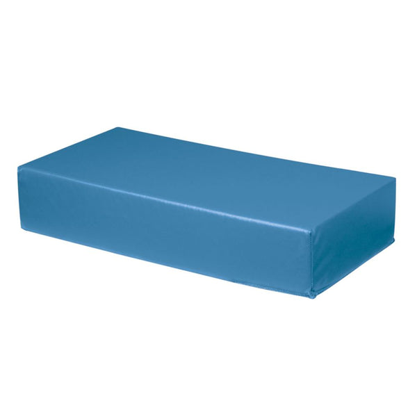 AliMed Vinyl-Covered Rectangle Positioner, 20"L Vinyl-Covered Rectangle Positioner, Blue Vinyl, 10"W x 20"L x 4"H - 91-356