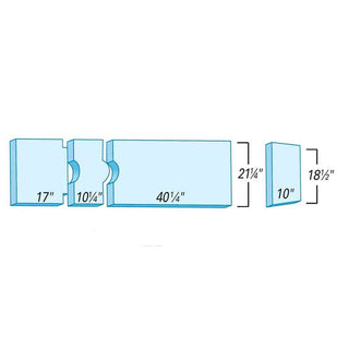 Support Surfaces for Maquet 1130, 4-Piece Support Surface for Maquet 1130, 4-pc., Deluxe - 910256XBW