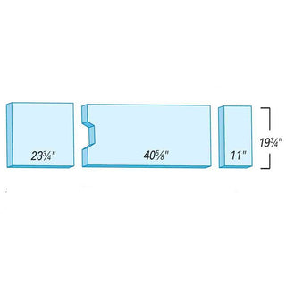 Support Surfaces for Skytron 6001 with Foot Cutout Support Surface for Skytron 6001 with Foot Cutout, Deluxe - 910260XBW