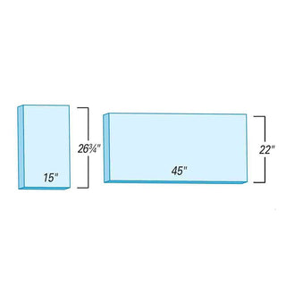 Support Surfaces for Shampaine 2605 NLB, 2-Piece Support Surface for Shampaine 2605 NLH, 2-pc., Premium Saver - 910265DBW