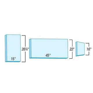 Support Surfaces for Shampaine 2605 NLH, 3-Piece Support Surface for Shampaine 2605 NLH, 3-pc., Basic - 910266SBW