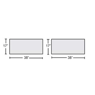 Support Surfaces for Toshiba 900-S-S CT Table, 2-pc. Set Support Surface for Toshiba 900 S-S, 2-Piece CT Table, Premium Saver - 910435CBW