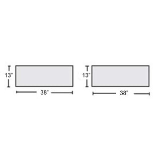 Support Surfaces for Toshiba CT Narrow Table, 2-pc. Set Support Surface for Toshiba CT 2-Piece Narrow Table, Premium Saver - 910439CBW