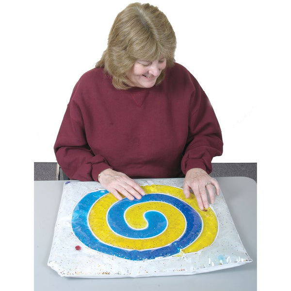 SkiL-Care Geriatric Sensory Stimulation Gel Maze, White Bottom - 912425