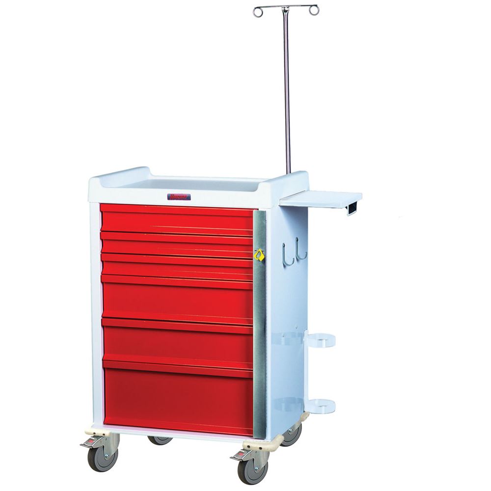 Harloff MRI Cart with Emergency Package, Breakaway Lock 7-Drawer MRI C ...