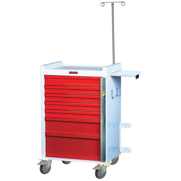 Harloff MRI Cart with Emergency Package, Breakaway Lock 6-Drawer MRI Cart w/ER Pkg., Breakaway Lock, Mauve - 921147/MAUVE/NA