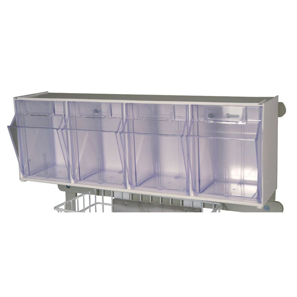 Harloff MRI Cart Accessories MRI Cart Raised Back Rails, 2-Tier - 921292