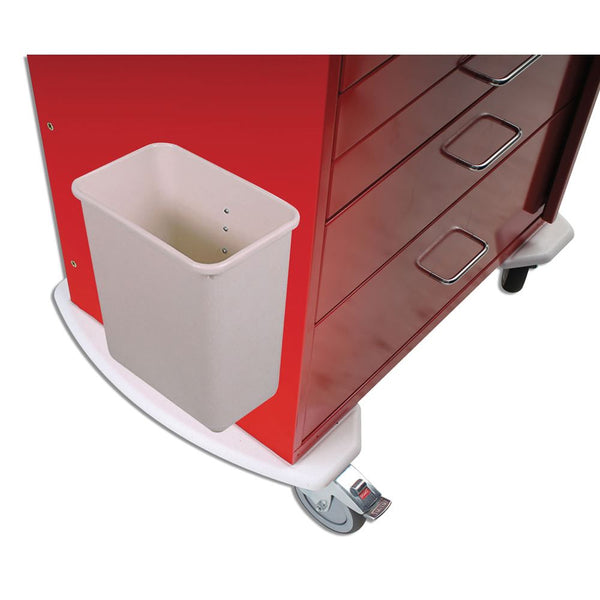 Harloff MRI Cart Accessories MRI Cart 3-Gallon Waste Container - 921284