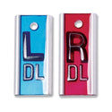 Alimed Elite Left/Right Marker Sets Elite Left/Right Marker Set, 1"H, Bold Face with Initials - 921458