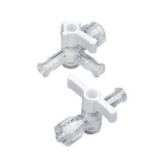 Alimed Stopcock High Pressure Stop Cock "OFF" w/Male Collar, 3-way, cs/25 - 921839