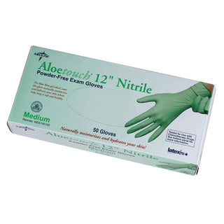 Medline Aloetouch Powder-free 12" Nitrile Exam Gloves Aloetouch Nitrile Exam Gloves, Medium, 50/bx, cs/500 - 922537