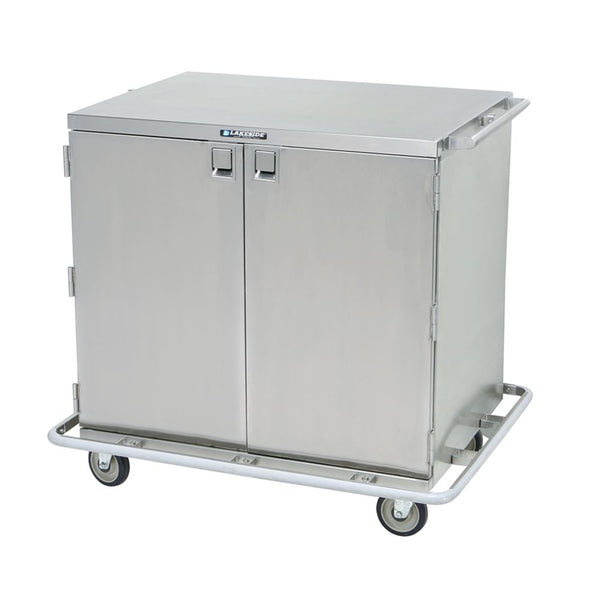 Lakeside Stainless Steel Case Carts Stainless Steel Case Cart, 42"W x 39"H x 31-1/2"D, 2 Doors w/Post - 922816