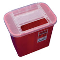 Medline Lock-up Sharps Containers Sharps Container, 3 gal., Translucent Red, cs/12 - 923145
