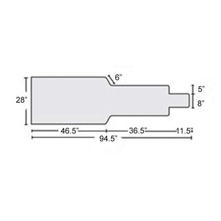Alimed XRE-ADC Table Pad XRE-ADC Tablepad, 1.5" T-Foam - 920163