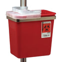 Phlebotomy Workstation Cart and Accessories 1-Qt Sharps Container and Bracket - Sharps - 924456