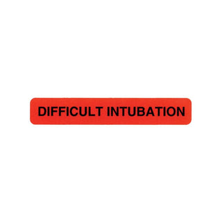 Alimed Difficult Intubation Label Difficult Intubation Label - 924513